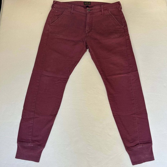 True Religion Sportswear Men's Stretch Jeans Slim Tapered Denim Red Size 38x32 - Picture 3 of 7